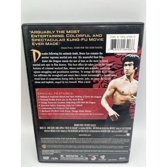 Enter the Dragon (1973) DVD 2010 Widescreen Bruce Lee Ahna Capri John Saxon VGC - Picture 2 of 5